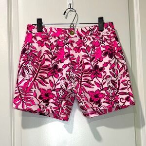 Lilly Pulitzer Gretchen Shorts Elderflower Blossom Lil Escape Plan Size 2 NWT